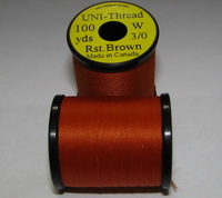 ��������� ���� UNI THREAD 3/0 rusty brown 100 yds